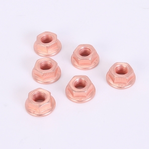 Copper plated nuts